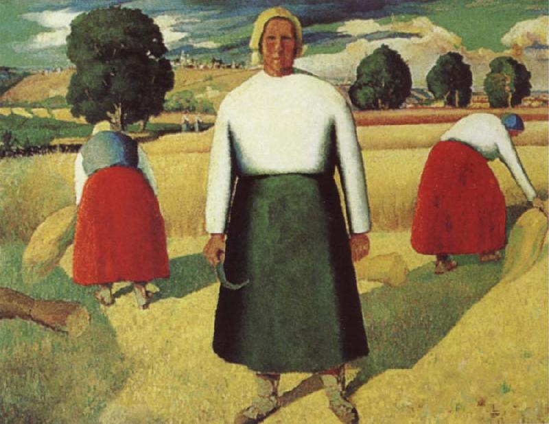 Kasimir Malevich Reapers Spain oil painting art